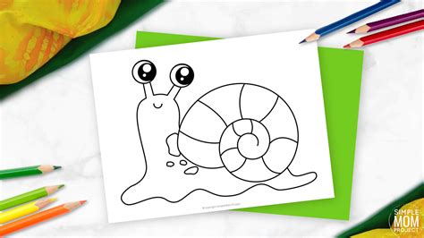 Printable Snail Body Template
