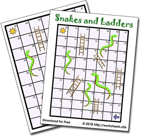 Printable Snakes And Ladders Instructions