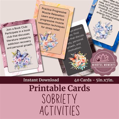 Printable Sobriety Cards