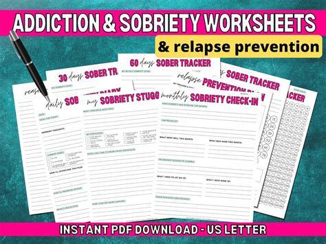 Printable Sobriety Worksheets