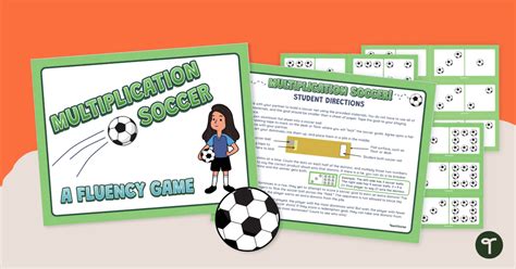 Printable Soccer Multiplication Game