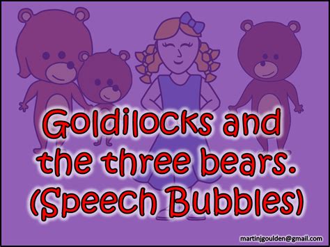 Printable Speech Bubbles 3 Bears