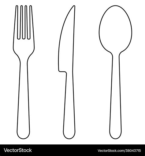 Printable Spoon Fork And Knife