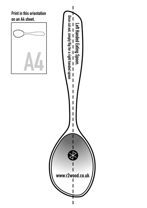 Printable Spoon Template