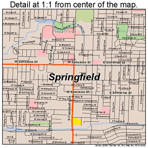 Printable Springfield Mo Map