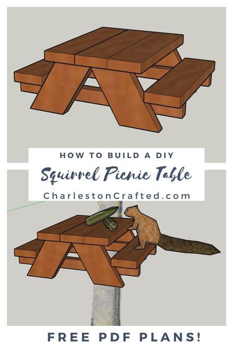 Printable Squirrel Picnic Table Plans