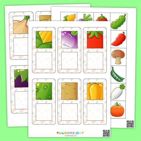 Printable Srickers Of Vegetables