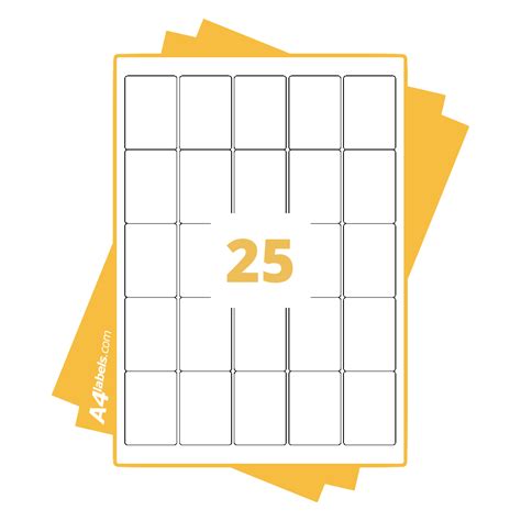Printable Stamp Labels 25 Labels Per Sheet