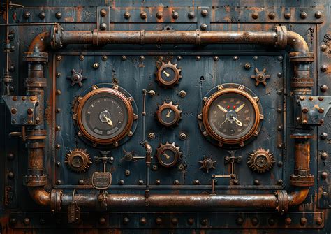 Printable Steampunk Control Panel