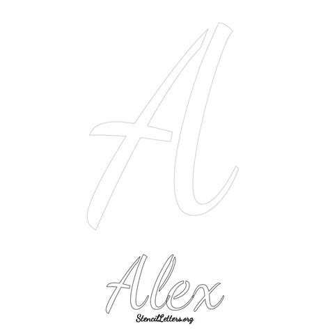 Printable Stencil Alex