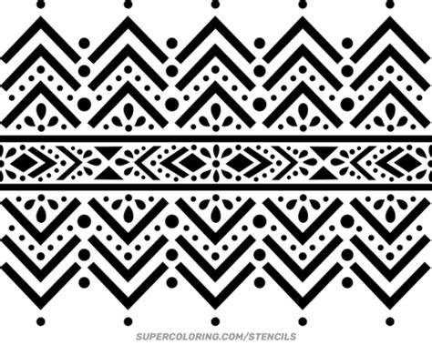 Printable Stencil Bohemian