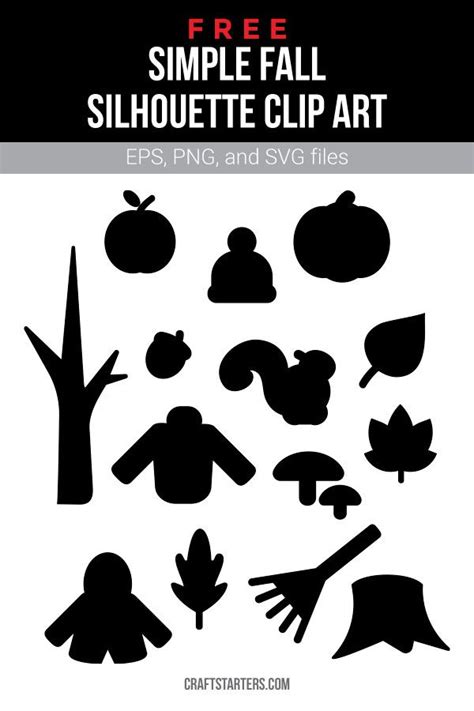 Printable Stencil Fall Silhouette