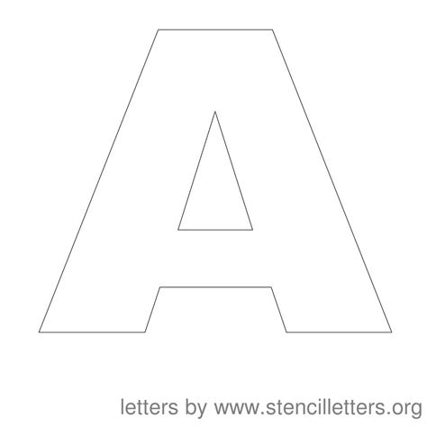 Printable Stencil For Letters