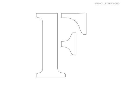 Printable Stencil Letter F
