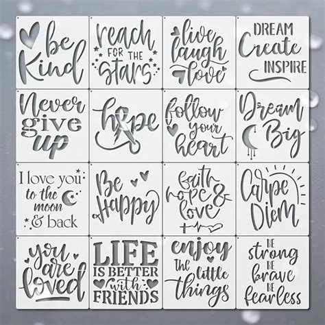 Printable Stencil Phrases