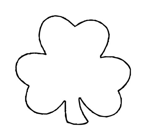 Printable Stencil Shamrock Template