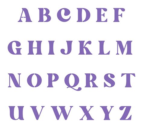 Printable Stencils Abc