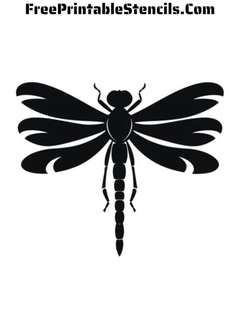 Printable Stencils Dragonfly