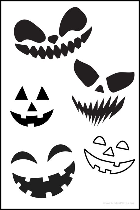 Printable Stencils Faces
