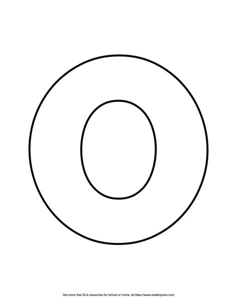 Printable Stencils Letter O