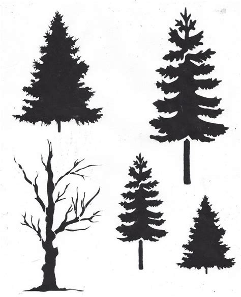 Printable Stencils Of Trees