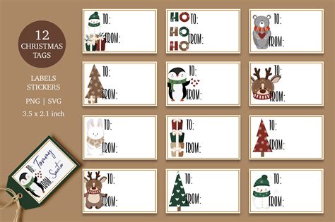 Printable Sticker Gift Tag