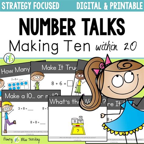 Printable Strategy Cards For Number Talks Pdf