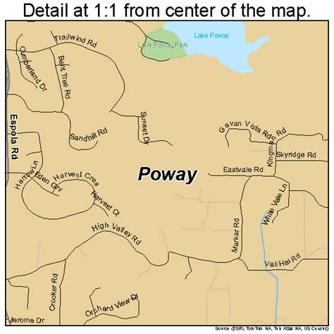Printable Street Map Of Poway