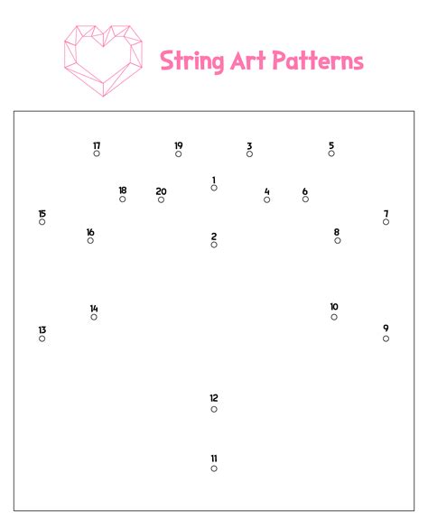 Printable String Art Patterns With Numbers