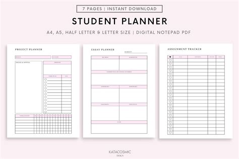 Printable Student Planner Open University