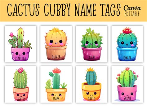 Printable Succulent Name Tags