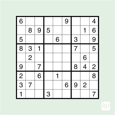 printable sudoku puzzles for adults
