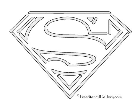Printable Superman Pumpkin Stencil