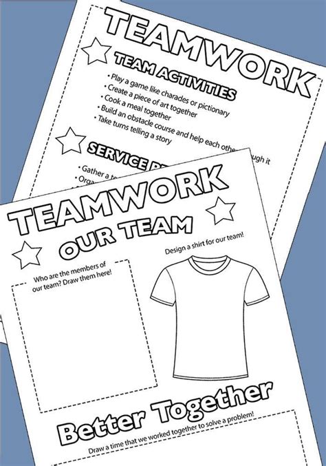 Printable Teamwork Activities For Pre Teens