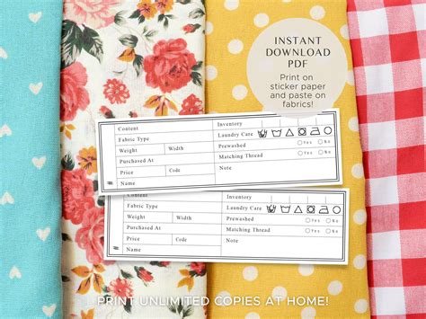 Printable Template For Fabric