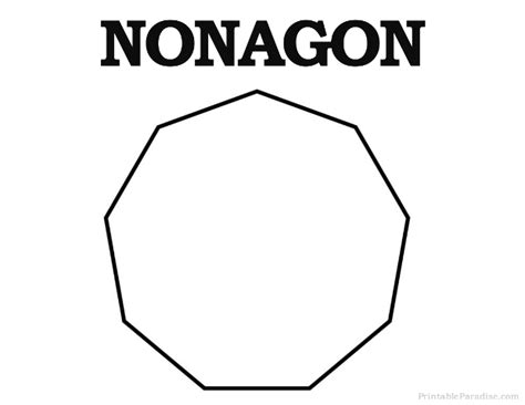 Printable Template For Nanagon Shape