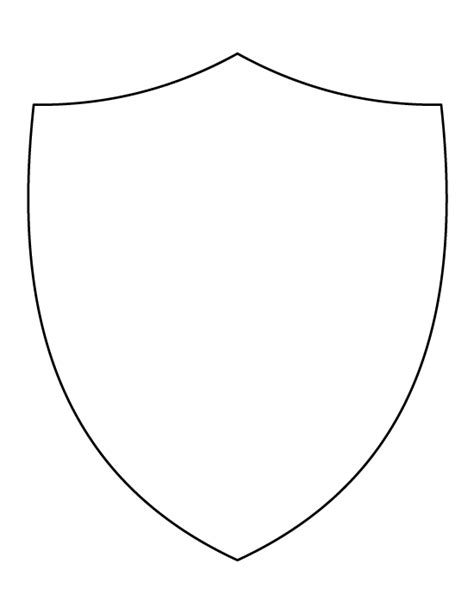 Printable Template Of A Shield