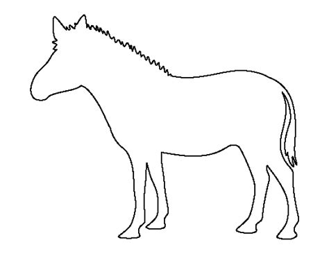 Printable Template Of A Zebra