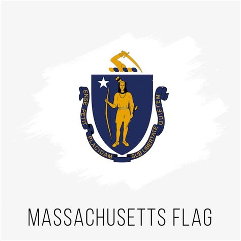 Printable Template Of Massachusetts Flag