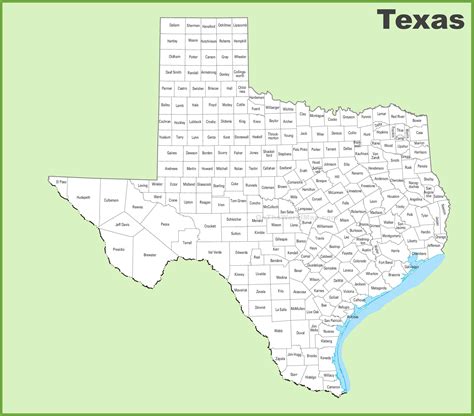 Printable Texas County Map: Everything You Need To Know
