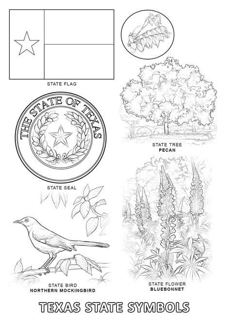 Printable Texas Symbols