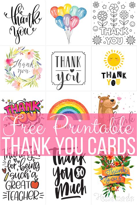 Printable Thank You Notes Pdf