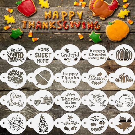 Printable Thankful Cake Stencil