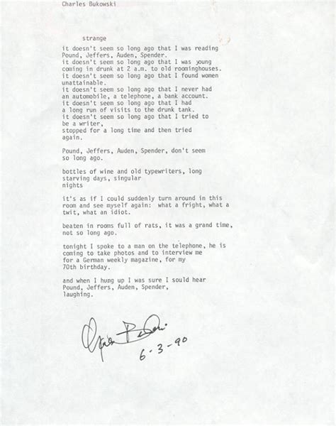 Printable The Strange Bukowski