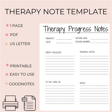 Printable Therapy Journal