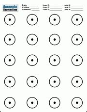 Printable Three Inch Dot Targets