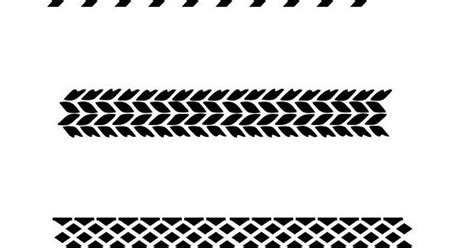 Printable Tire Track Stencil
