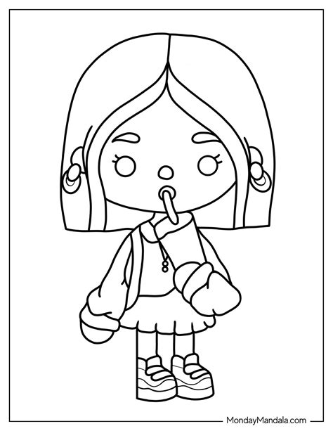 Printable Toca Boca Coloring Pages