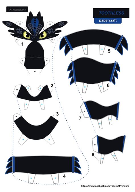 Printable Toothless Coustme Template