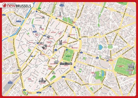 printable tourist map of brussels